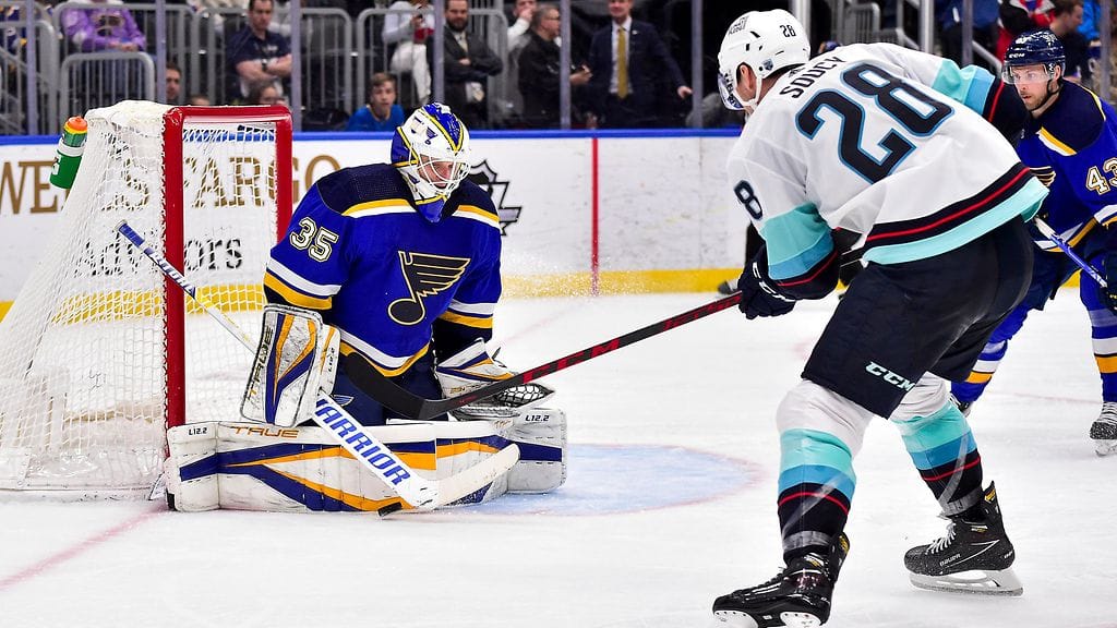 Ville Husso pysäytti Seattle Krakenin NHL:ssä.