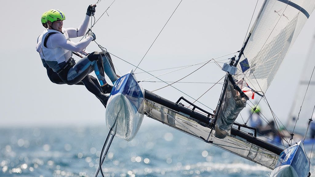 Sinem Kurtbay ja Akseli Keskinen purjehtivat viime vuonna Tokion olympialaisissa.