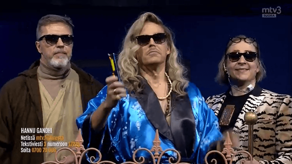 Jari Sarasvuo vieraili Putouksen finaalilähetyksessä.