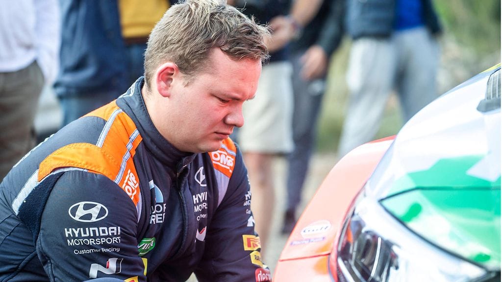 Jari Huttunen Katalonian MM-rallissa lokakuussa 2021.