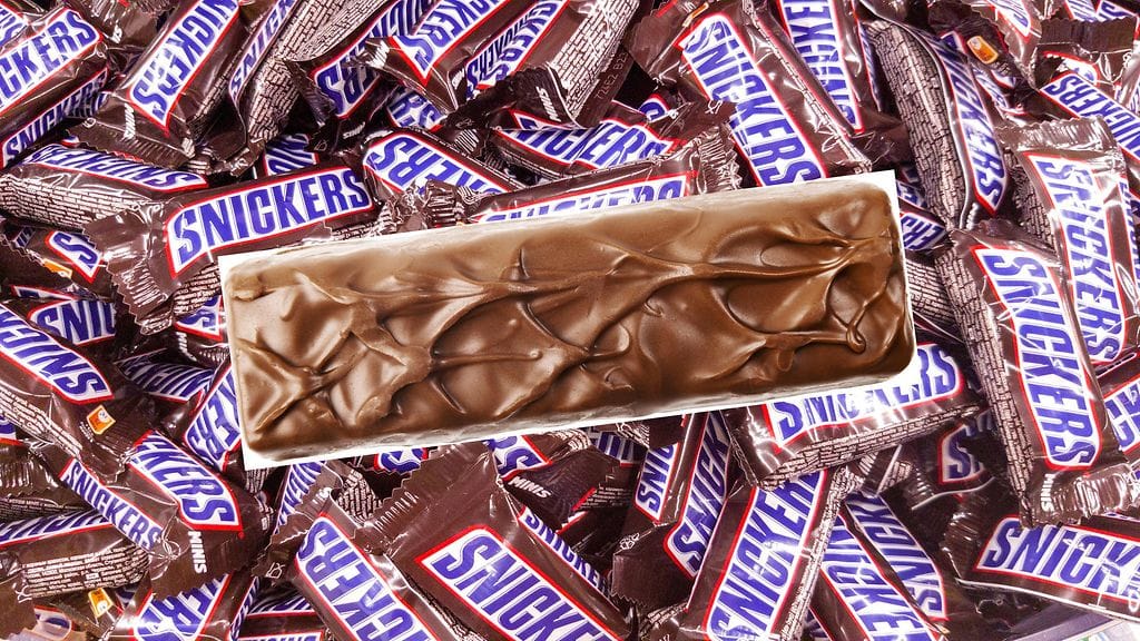 Snickers-patukan röpelöisen pinnan väitetään muistuttavan suonistoa...