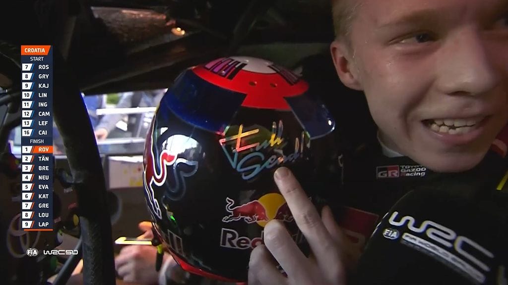 Kalle Rovanperä Kroatian MM-rallissa.