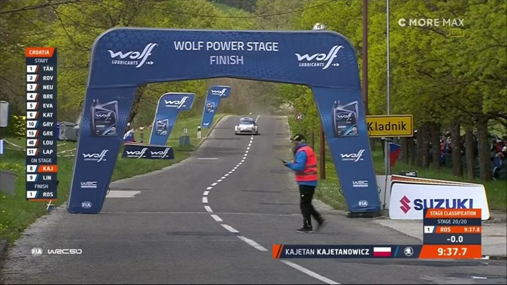 Kroatian MM-rallin maalialue.