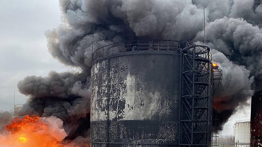 Belgorodissa sijaitseva öljyvarasto paloi huhtikuun alussa.