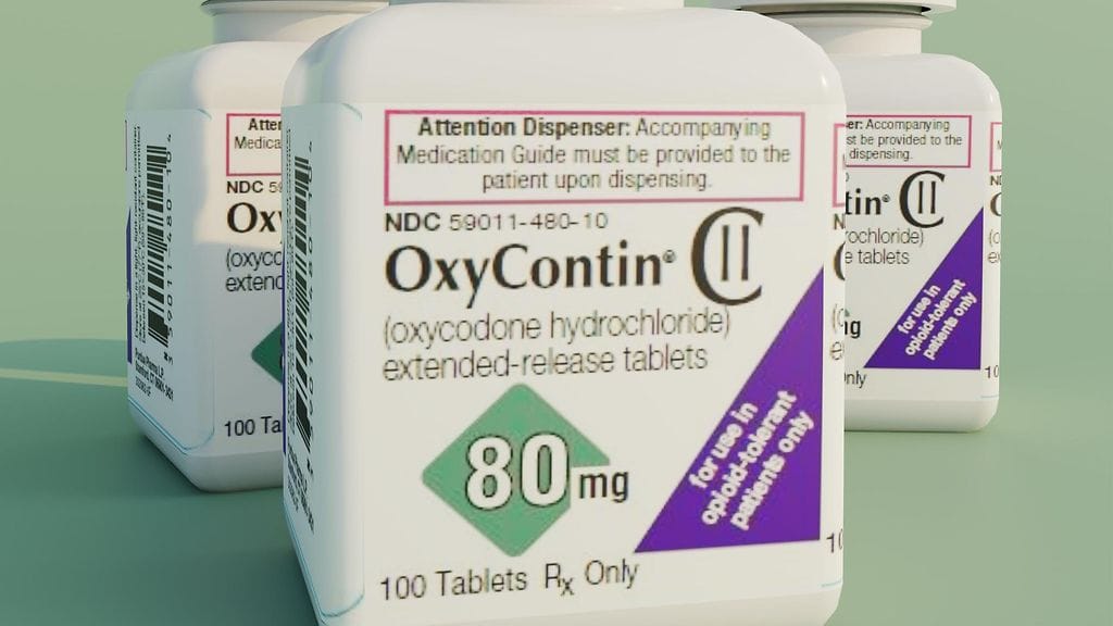 Mies toi Suomeen toistatuhatta 80 milligramman OxyContin-tablettia. Kuvituskuva.
