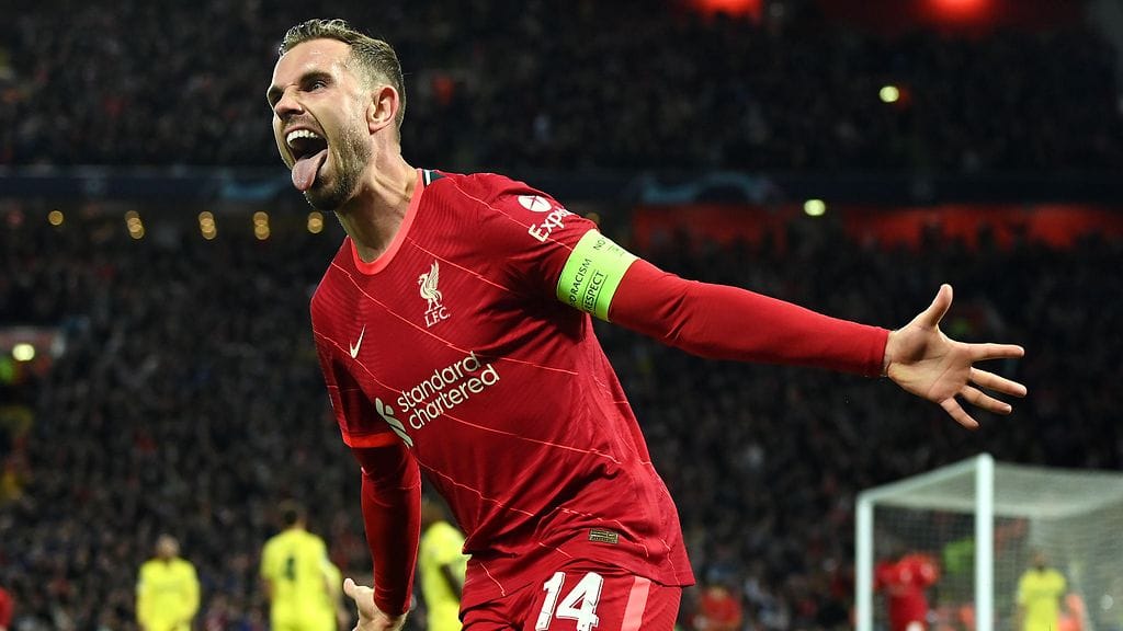 Jordan Henderson juhli keskityksestään onnekkaasti syntynyttä Liverpoolin avausmaalia Villarrealia vastaan.