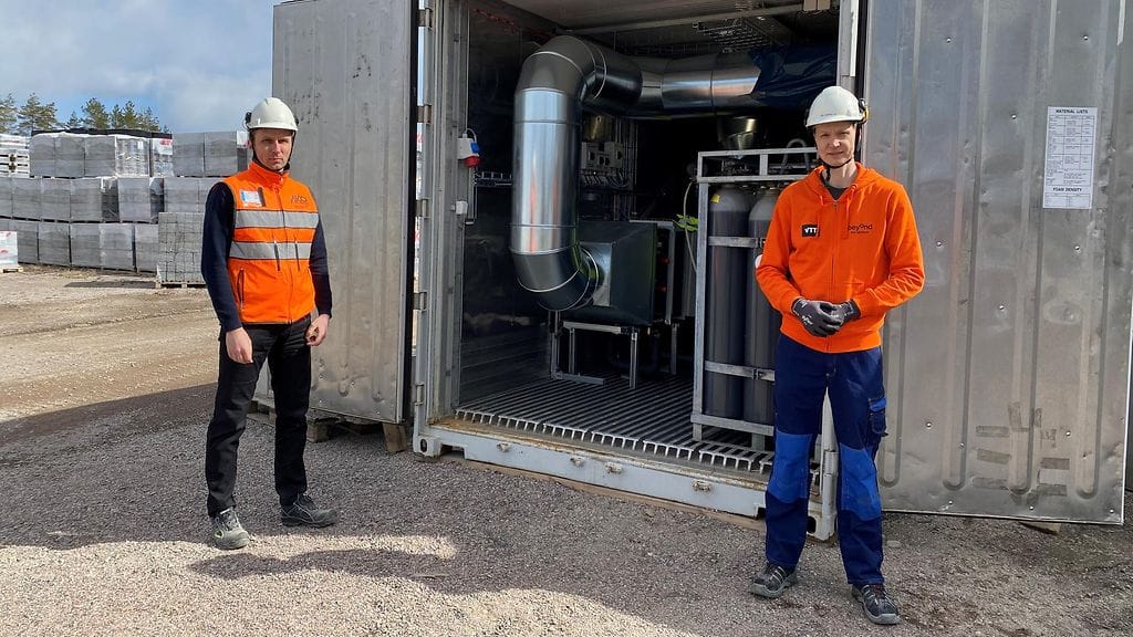 Hiilinegatiivinen betoni, VTT