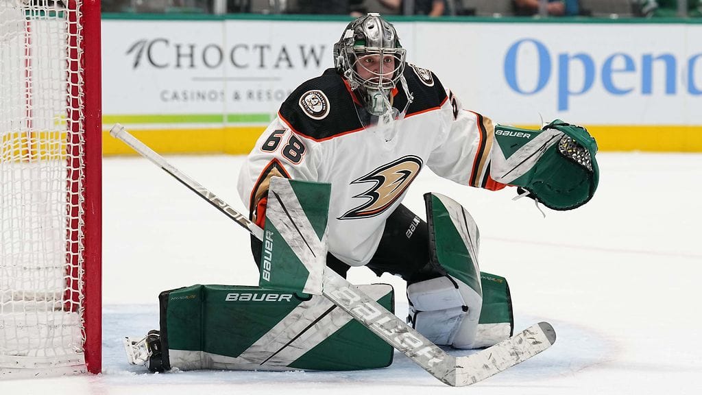 Thomas Hodges hälytettiin yllättäen Anaheim Ducksin maalille.