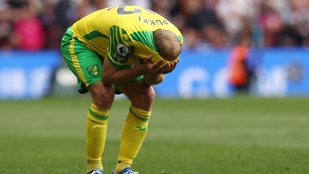 Teemu Pukin edustama Norwich ei pelaa ensi kaudella Valioliigassa.