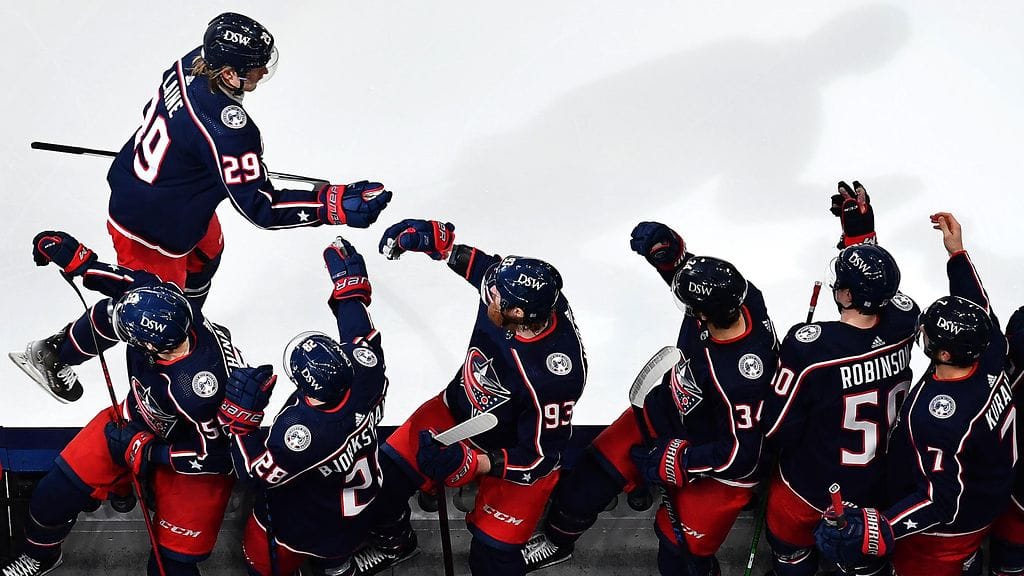 Patrik Laine viihtyy Columbus Blue Jacketsissa.