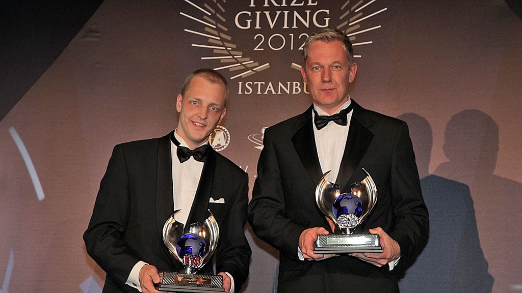 Mikko Hirvonen ja kartturi Jarmo Lehtinen hakivat rallin MM-sarjan kakkospystit FIA:n gaalasta.