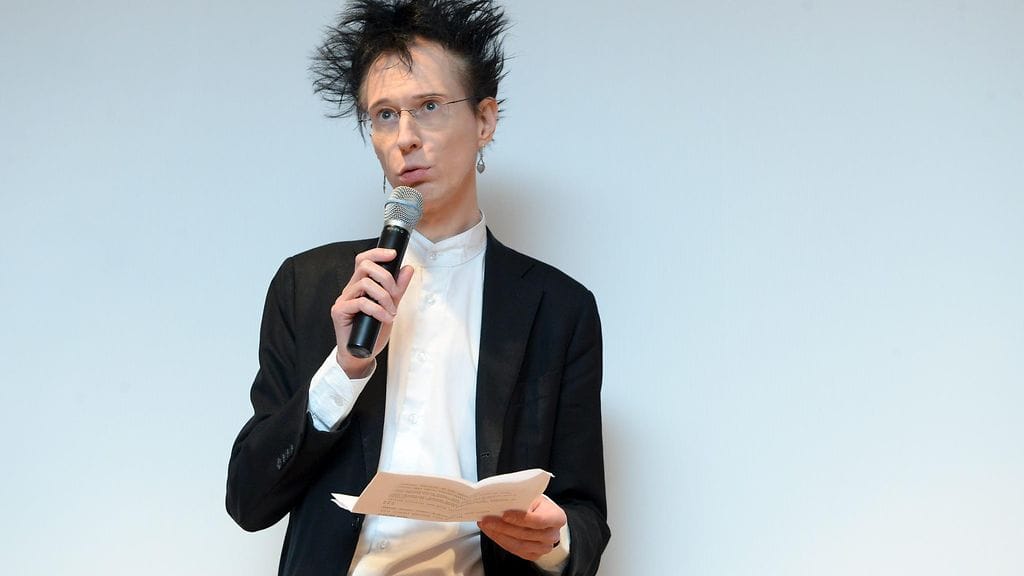 Kansalaisaktivisti, kosmologi Syksy Räsänen puhui vasemmistoliiton kansanedustaja Anna Kontulan Gazan tilannetta käsittelevän kirjan Muuri - Matka maailman suurimpaan vankileiriin julkistustilaisuudessa Helsingissä 25. helmikuuta 2020.