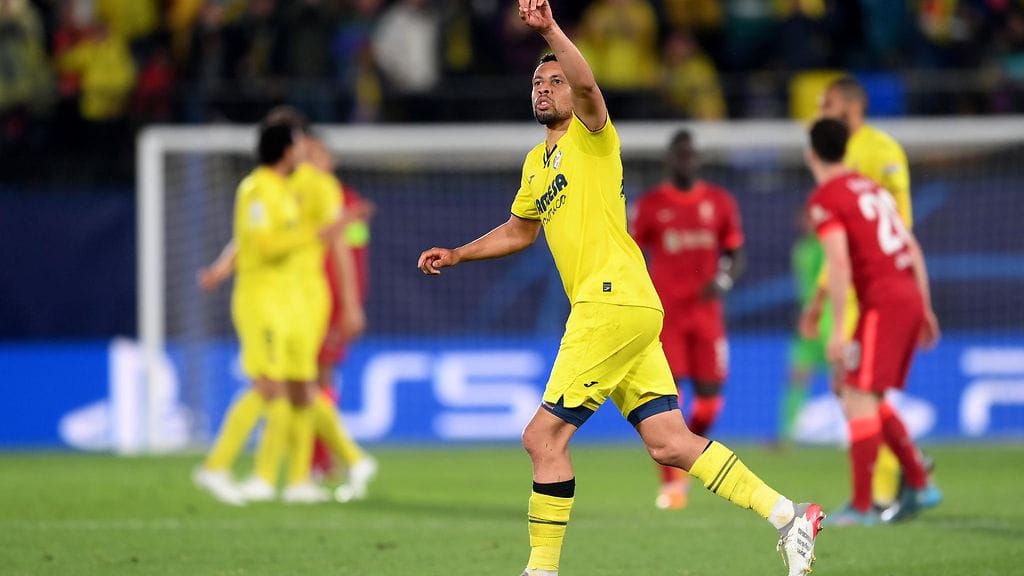 Francis Coquelin puski Villarrealin toisen maalin Liverpoolia vastaan.