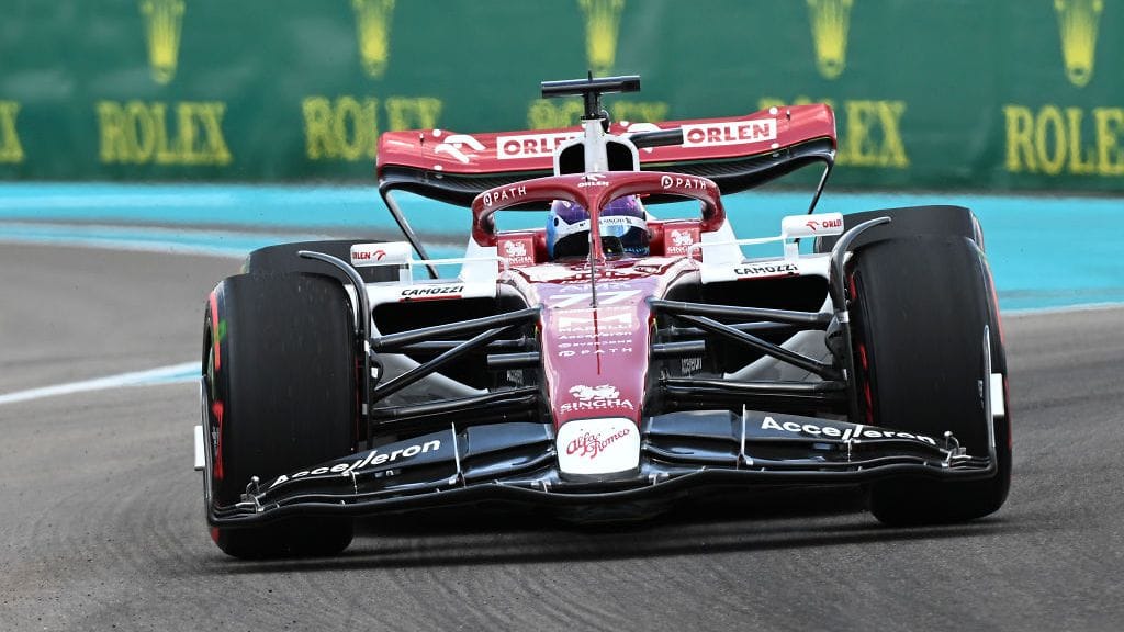 Valtteri Bottas oli iskussa Miamin GP:n aika-ajoissa.