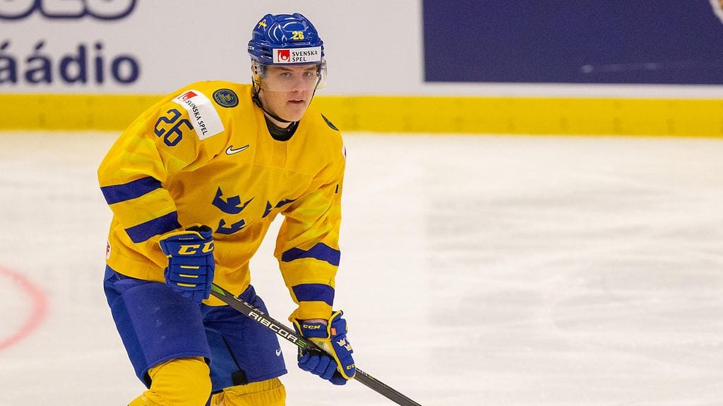 Jonatan Berggren Ruotsin paidassa nuorten MM-kisoissa tammikuussa 2020.