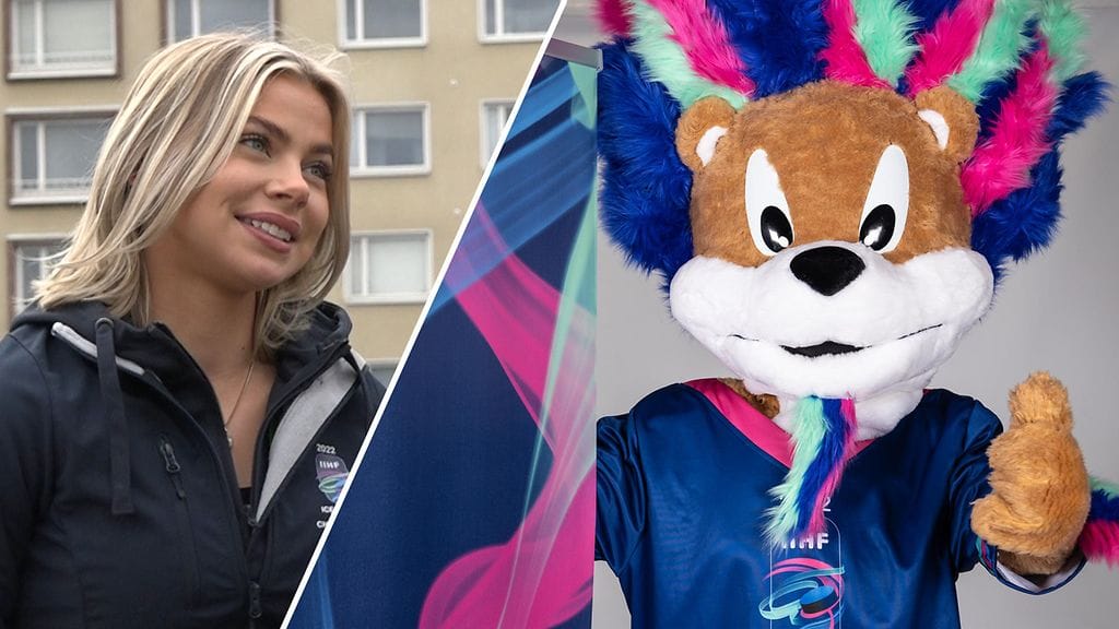 Live Tampereelta Mikaela Nokelainen ja Miracleo-maskotti