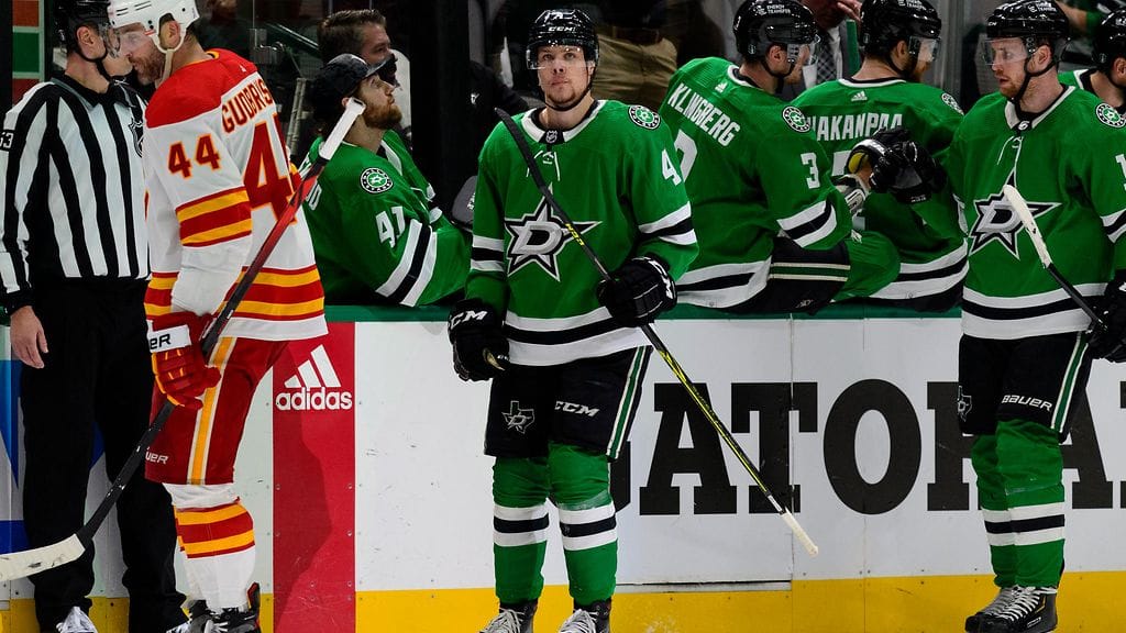 Miro Heiskanen (4) ratkaisi voiton Dallas Starsille.