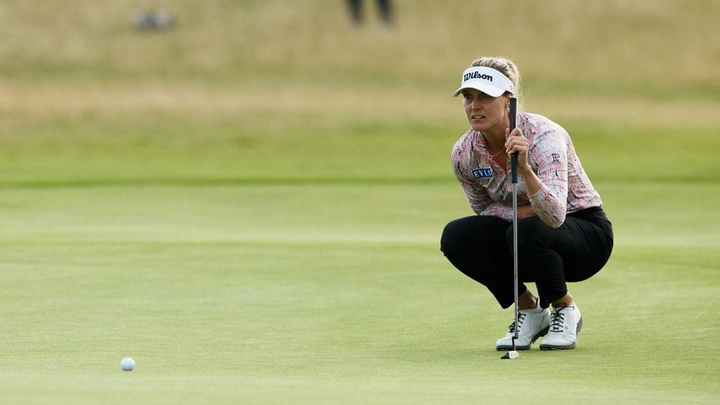 Sanna Nuutinen putosi lauantain kierroksella kolme sijaa alaspäin.