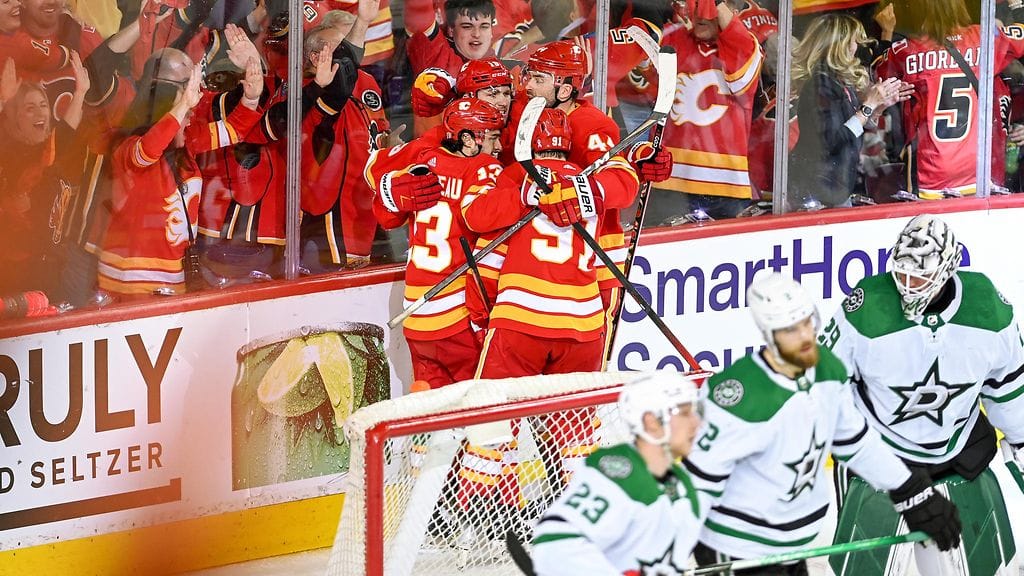 Calgary Flames eteni jatkoon trilleriottelusta.