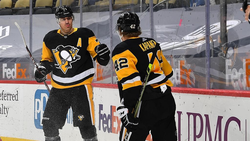 Jevgeni Malkin ja Kasperi Kapanen.