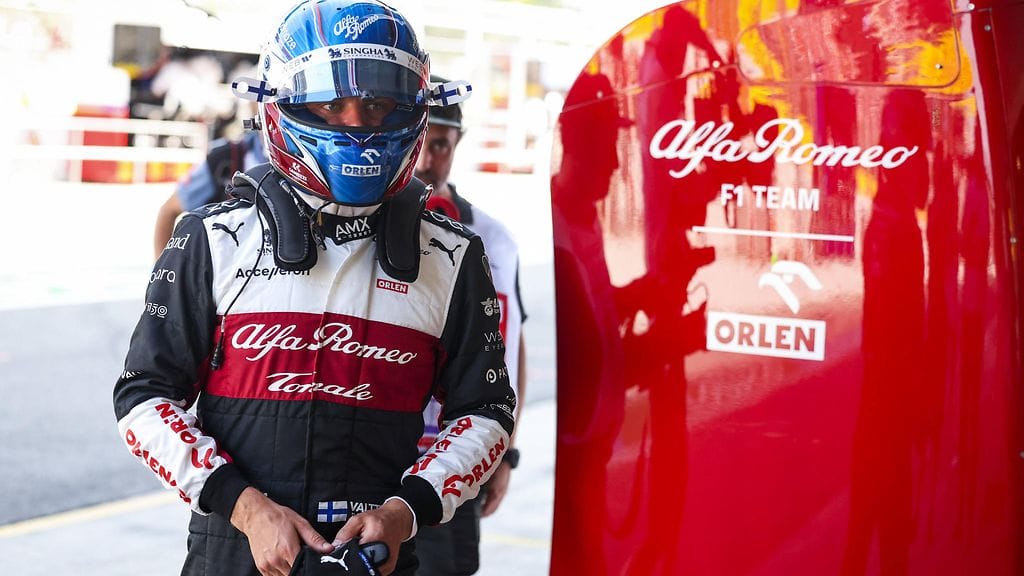 Valtteri Bottaksen harjoitukset päättyivät lyhyeen Barcelonan radalla.