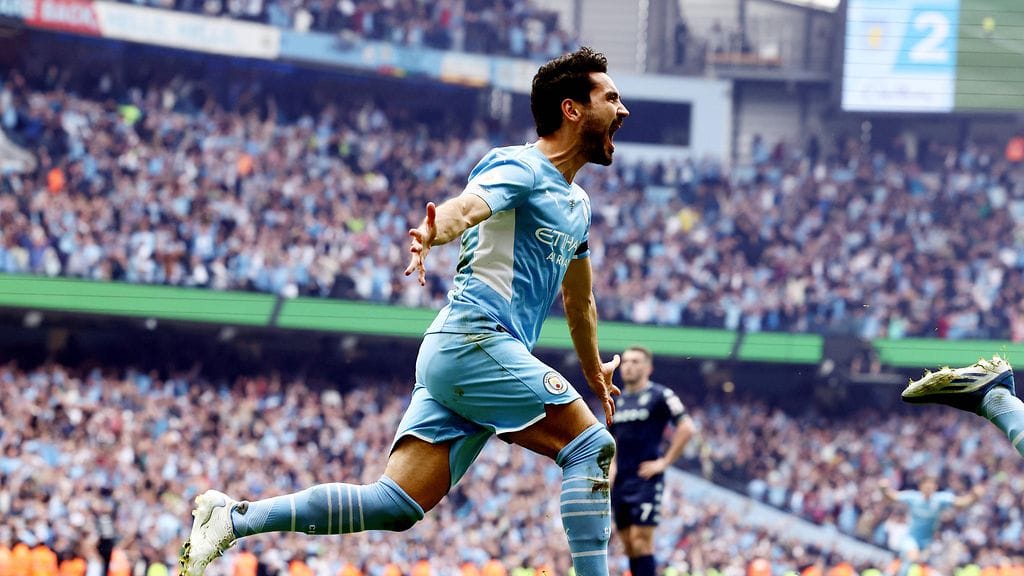 Ilkay Gündogan ratkaisi mestaruuden Manchester Citylle.