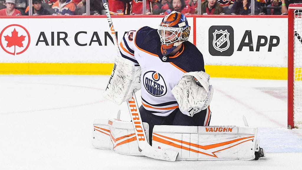 Edmonton Oilersin Mikko Koskinen oli jäällä reilun neljän minuutin ajan.