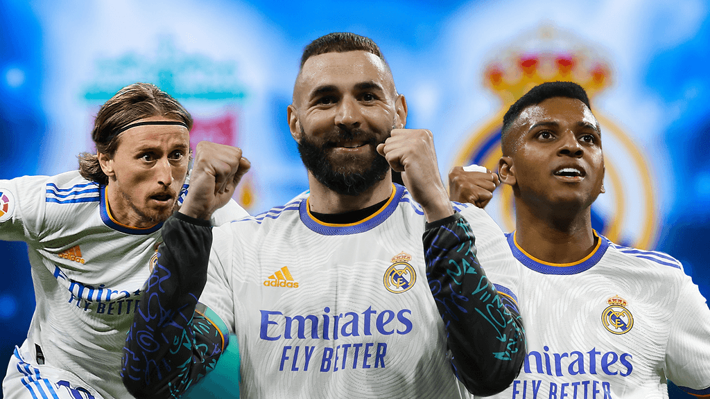 Luka Modric, Karim Benzema, Rodrygo