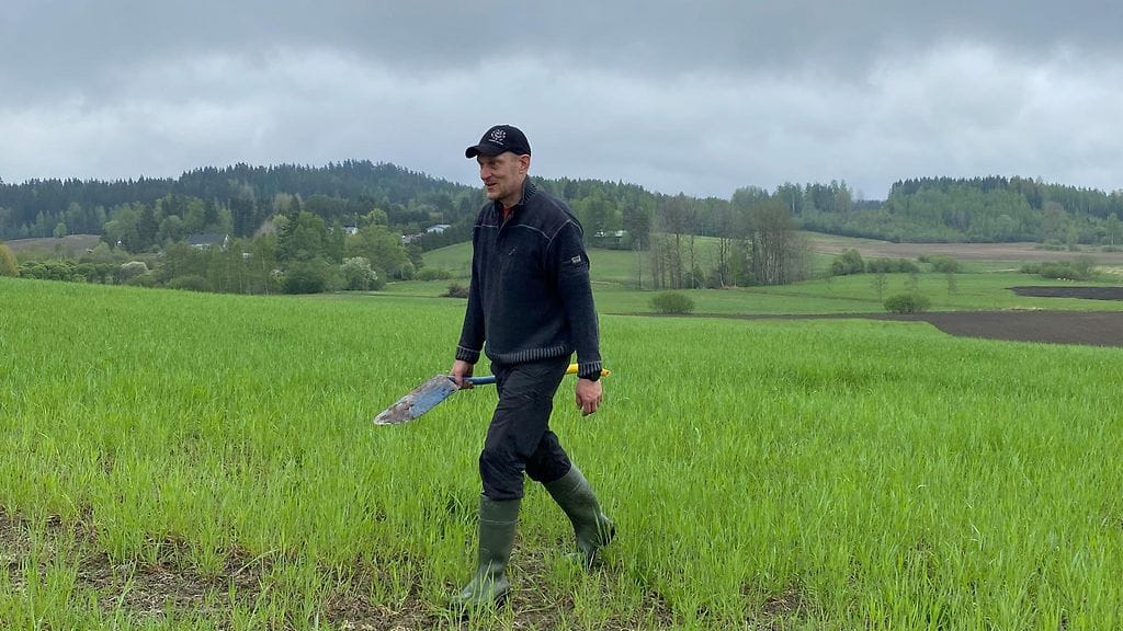 Kierrätyslannoitteet, luomuvijelijä Mika Malin