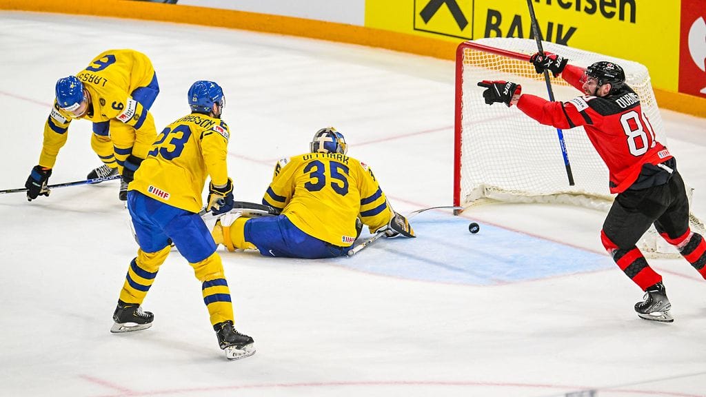 Kanada pudotti Ruotsin MM-kisoissa.