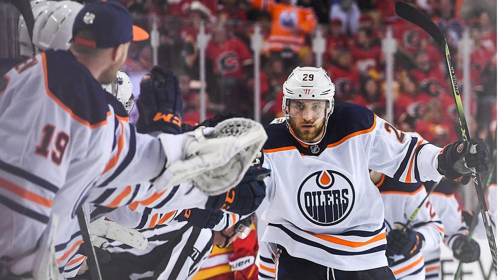 Leon Draisaitl hurjasteli neljä syöttöpistettä ratkaisevassa viidennessä ottelussa Calgarya vastaan.