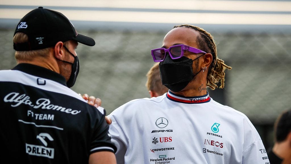 Valtteri Bottas ja Lewis Hamilton ajoivat viiden vuoden ajan tallikavereina Mercedeksellä.
