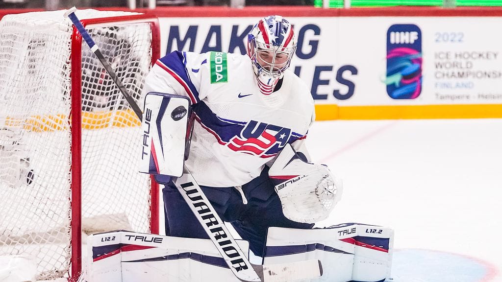 Jeremy Swayman on ollut hyvässä iskussa MM-jäällä.