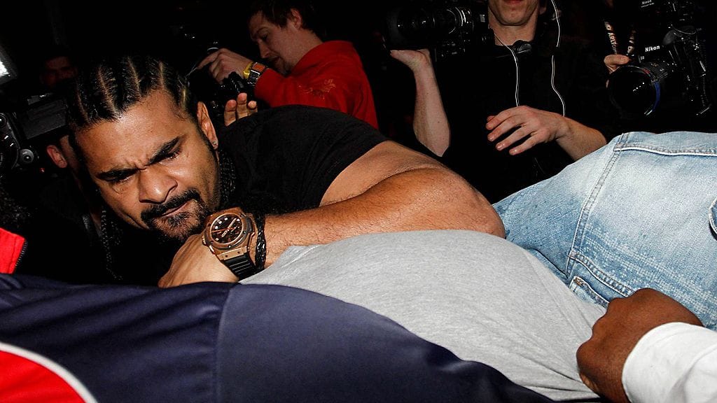 David Haye tappelee Dereck Chisoran kanssa