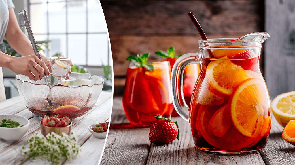 Sangrian kanssa on lupa hassutella ja kokella erilaisia yhdistelmiä.