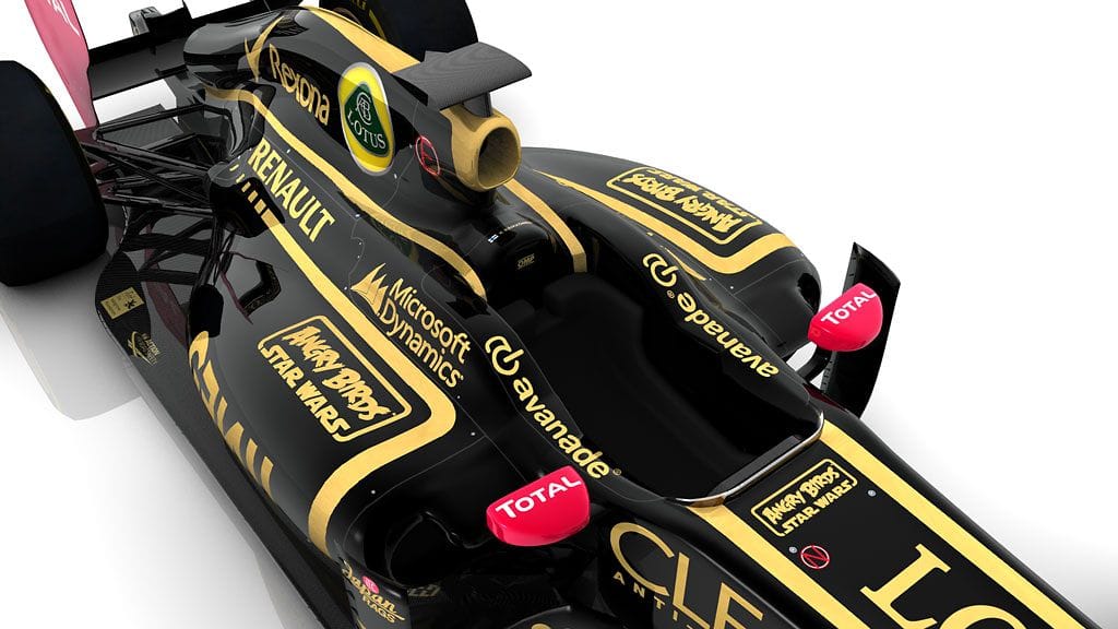 Räikkösen auton mainosteippaukset USA:n GP:ssä.