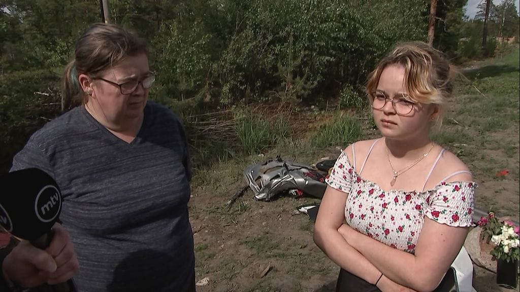 Päivi ja Susanna Valkonen olivat saapuneet Turun kolaripaikalle sunnuntaina 5. kesäkuuta.