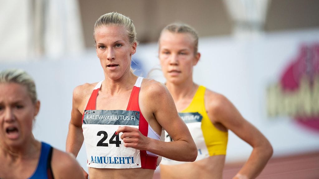 Camilla Richardsson juoksi uuden ennätyksensä 5000 metrillä.