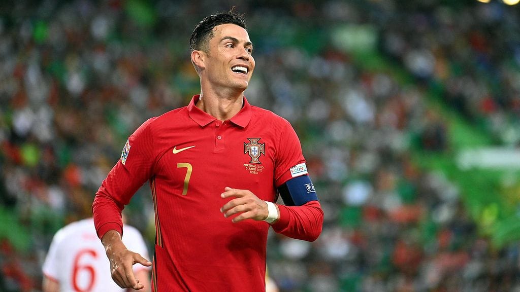 Cristiano Ronaldo oli hirmuiskussa Sveitsiä vastaan Kansojen liigassa.