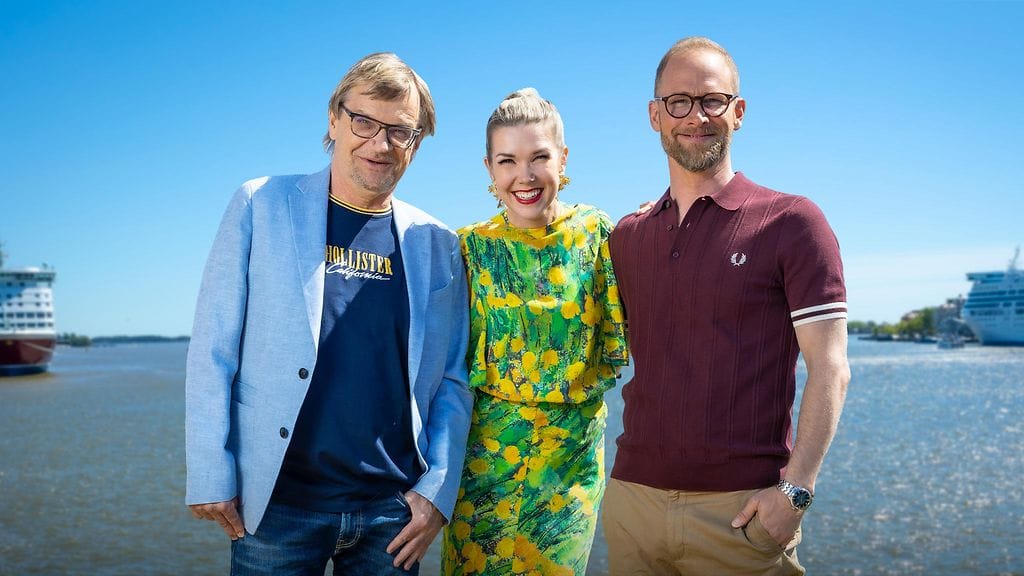 Juontajina tuttuun tapaan Tuija Pehkonen, Lorenz Backman ja Antero Mertaranta.
