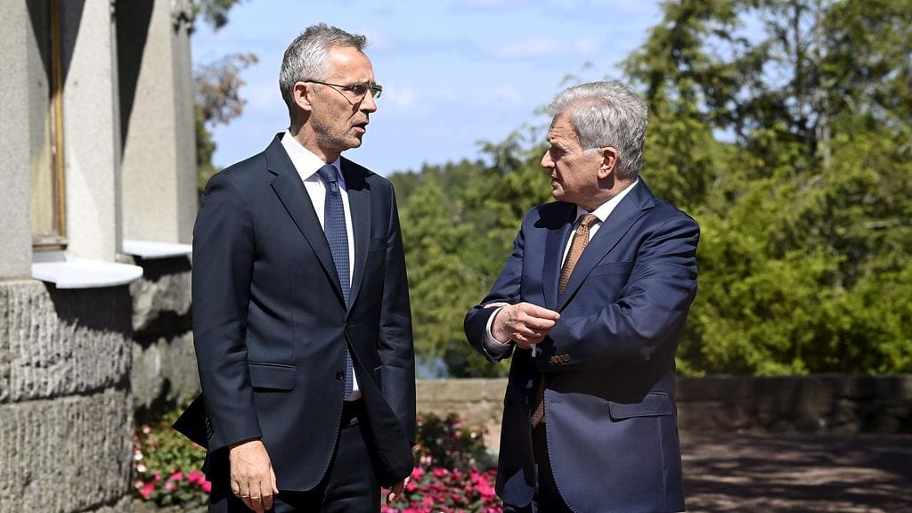 Presidentti Niinistö tapasi Naton pääsihteeri Jens Stoltenbergin kesäkuussa Suomessa.