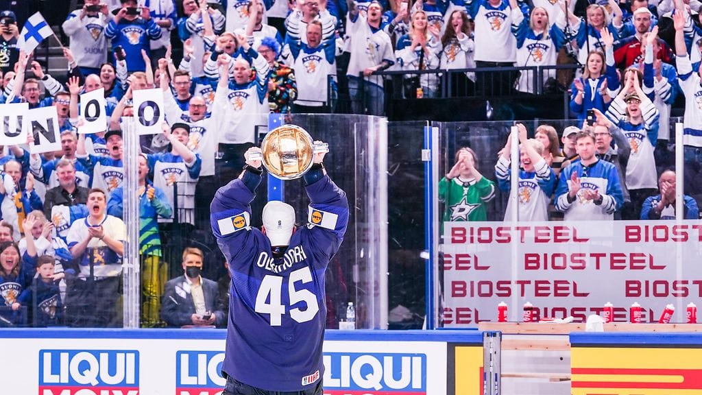 Jussi Olkinuora valittiin MM-kotikisojen tähdistöön.