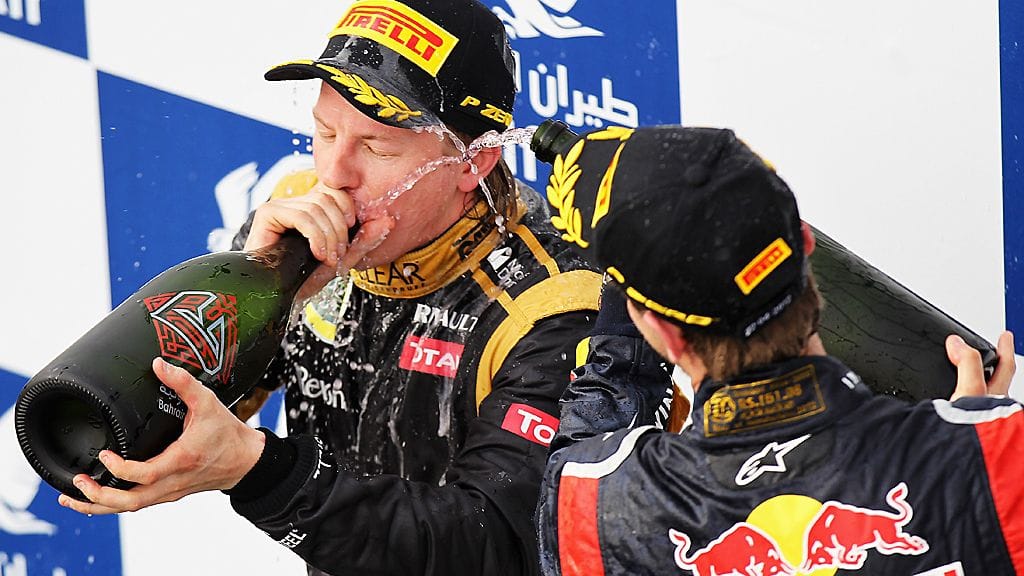 Kimi Räikkönen ja Sebastian Vettel