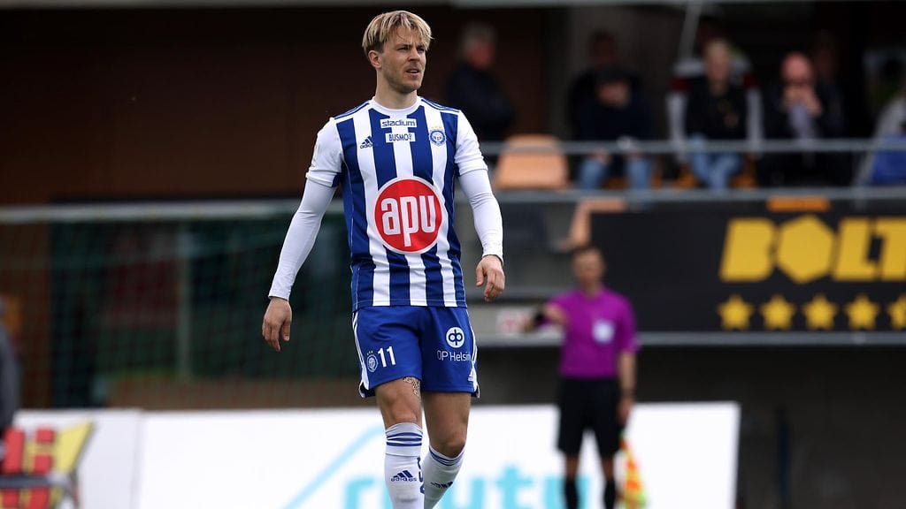 Roope Riskiä ei nähdä enää tällä kaudella HJK-paidassa.