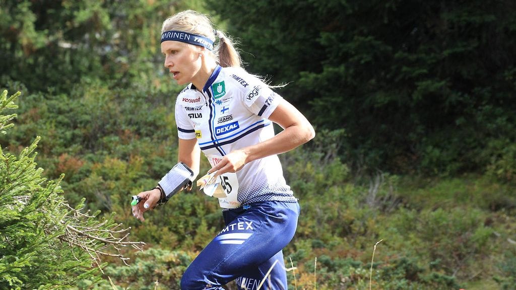 Minna Kauppi teki hienon osuuden Venlojen viestissä. Arkistokuva vuodelta 2015.