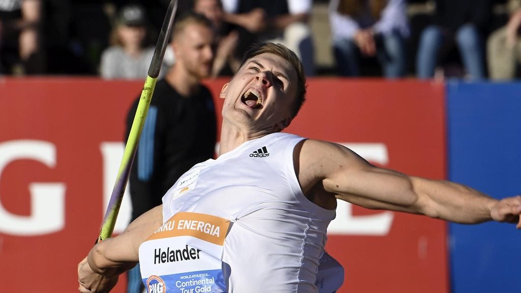 Oliver Helander voitti keihäskisan aiemmin tällä viikolla Turussa.