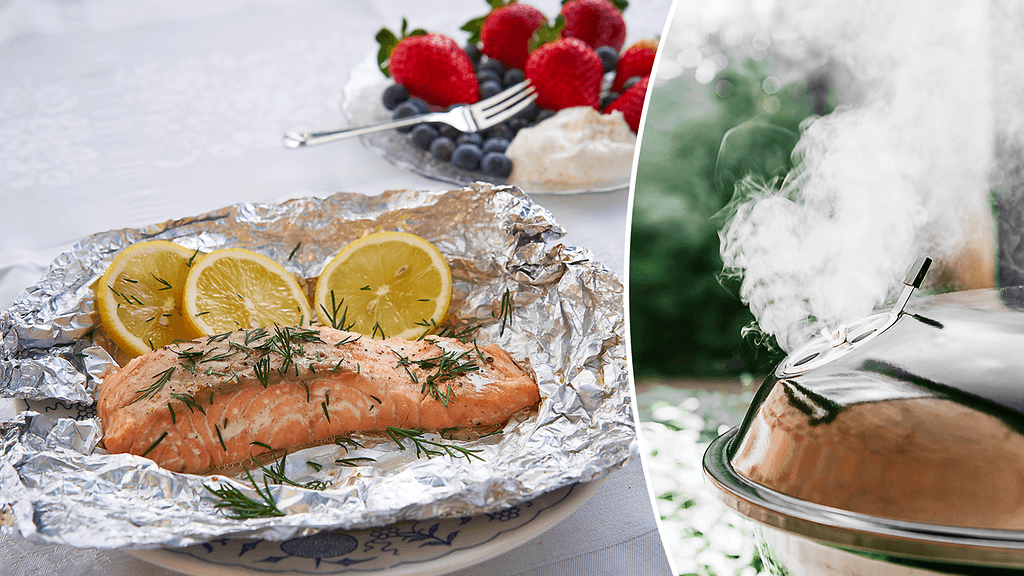 Grillissä pystyy savustamaan esimerkiksi savustuspussin avulla.