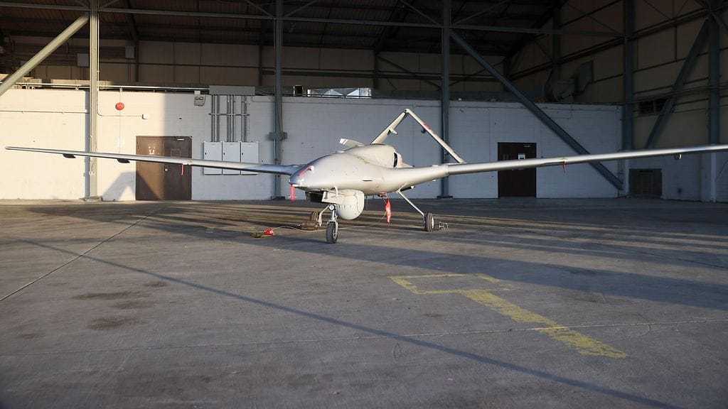 Bayraktar TB2 lennokki Turkissa toukokuussa 2021.