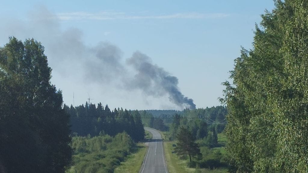 Ikaalisissa paloi Fincumetin metallinkierrätyslaitos.