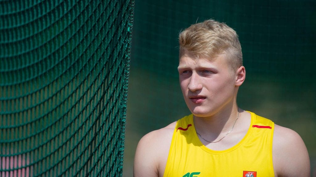 Mykolas Alekna heitti Liettuan mestaruuskisoissa kiekkoa 69 metriä.